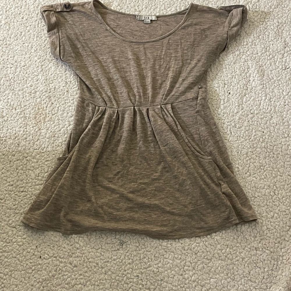 Forever 21 Tan dress/shirt